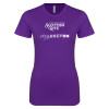 Thumbnail image for  Next Level Womens Purple Boyfriend Tee