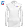 Thumbnail image for  Syntrel Womens White Interlock 1/4 Zip