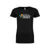 Thumbnail image for  Next Level Girls Black Fashion Fit T Shirt