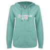 Thumbnail image for  ENZA Womens Seaglass V Notch Raw Edge Fleece Hoodie