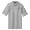 Thumbnail image for  Grey Silk Touch Polo w/ Pocket