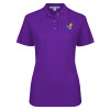 Thumbnail image for  Womens Silk Touch Purple Pique Polo