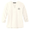 Thumbnail image for  Mercer + Mettle Womens Ivory 3/4 Sleeve Crepe Blouse