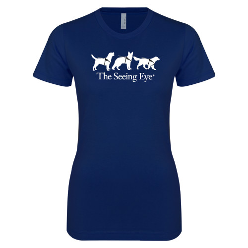 The Seeing Eye Next Level Womens Navy Boyfriend Tee