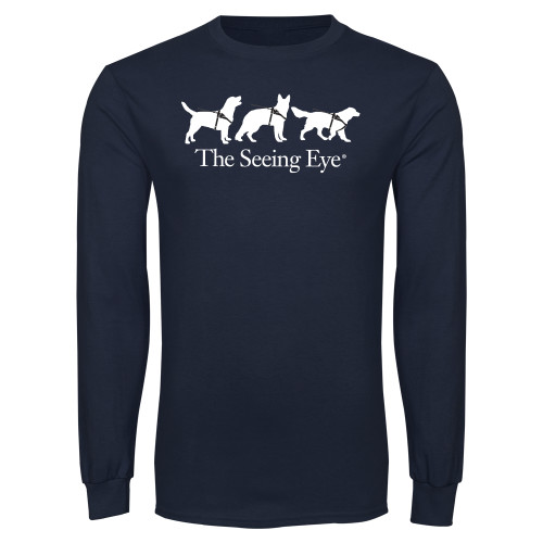 The Seeing Eye Navy Long Sleeve T Shirt