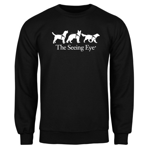  Black Fleece Crew - The Seeing Eye 3 Dogs in Harness Logo