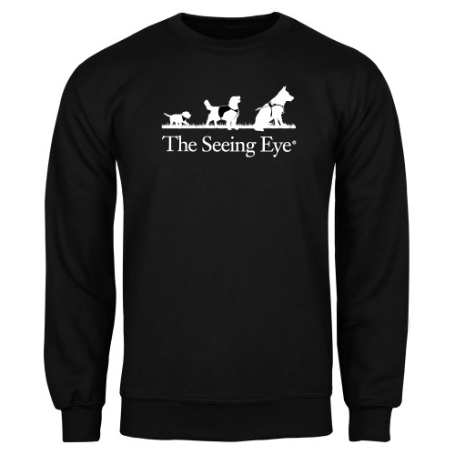  Black Fleece Crew - The Seeing Eye pup2harness logo