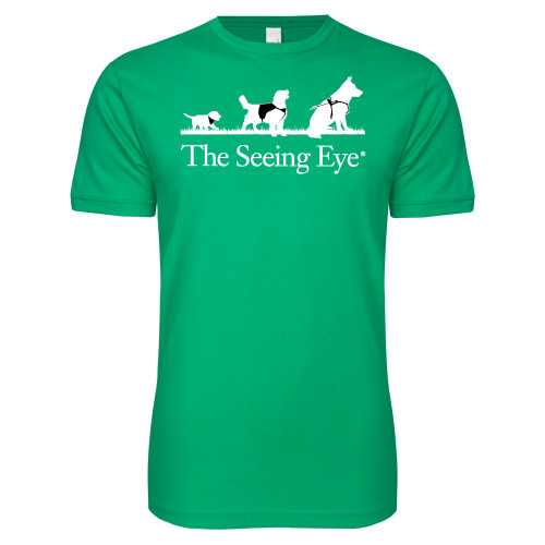 The Seeing Eye Next Level Kelly Green SoftStyle T Shirt