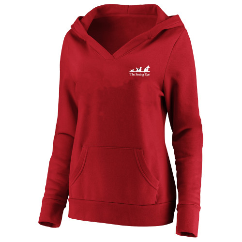 The Seeing Eye Womens Plus Red Hoodie-1XL