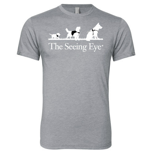 The Seeing Eye Next Level Heather Grey Triblend Tee