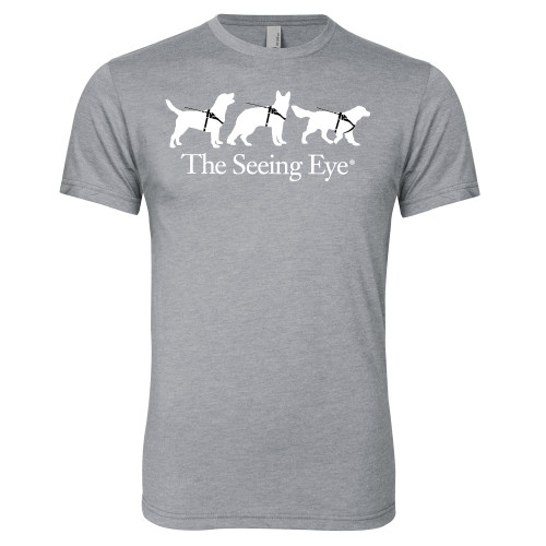 The Seeing Eye Next Level Heather Grey Triblend Tee