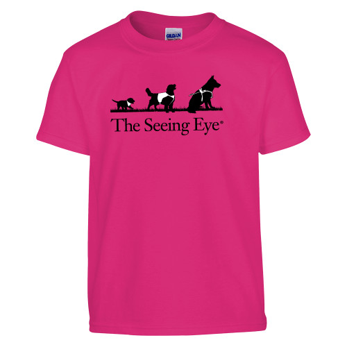 The Seeing Eye Youth Hot Pink T Shirt-XS