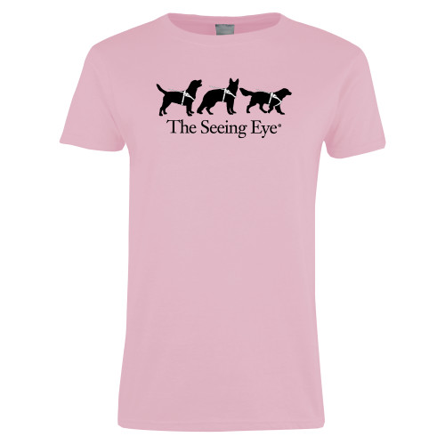 The Seeing Eye Womens Pink Short Sleeve Tee