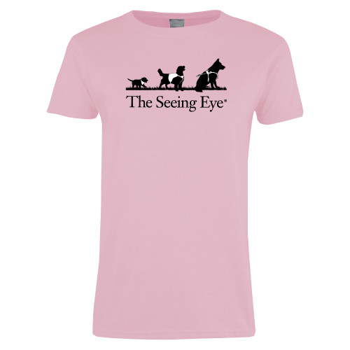 The Seeing Eye Womens Pink Short Sleeve Tee