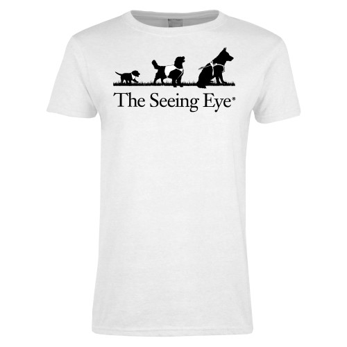 The Seeing Eye Womens White Short Sleeve Tee