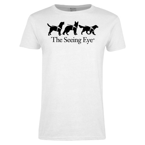 The Seeing Eye Womens White Short Sleeve Tee