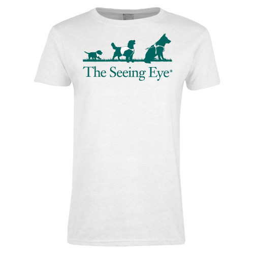 The Seeing Eye Womens White Short Sleeve Tee