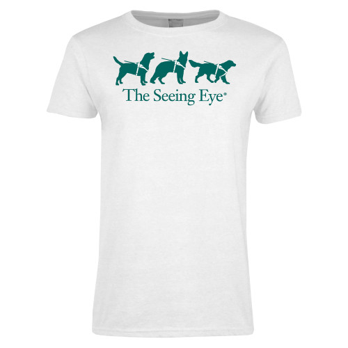 The Seeing Eye Womens White Short Sleeve Tee