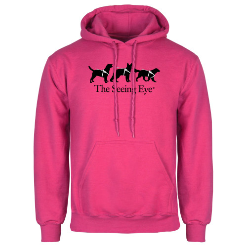 The Seeing Eye Womens Fuchsia Fleece Hoodie