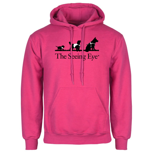 The Seeing Eye Womens Fuchsia Fleece Hoodie