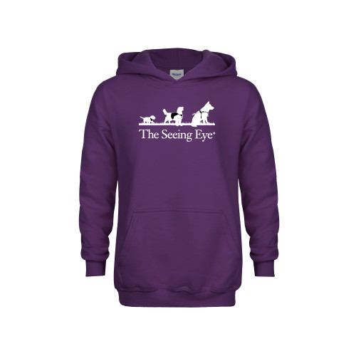 The Seeing Eye Youth Purple Fleece Hoodie