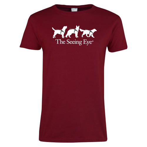 The Seeing Eye Next Level Womens Cardinal Short Sleeve T