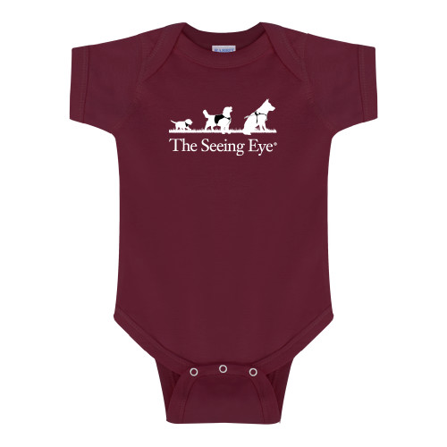 The Seeing Eye Maroon Infant Onesie