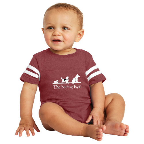 The Seeing Eye Vintage Maroon Jersey Onesie