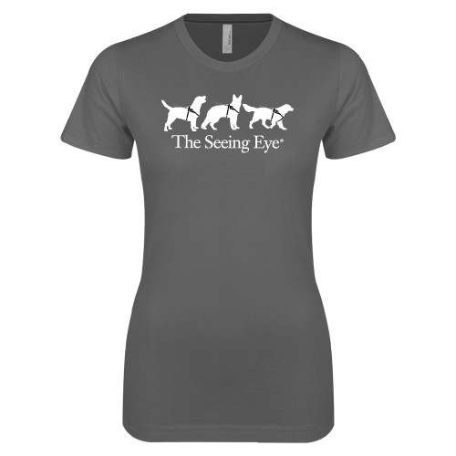 The Seeing Eye Next Level Womens Charcoal Boyfriend T