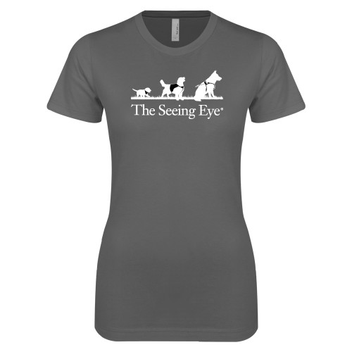 The Seeing Eye Next Level Womens Charcoal Boyfriend Tee