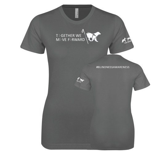  Next Level Womens Charcoal Boyfriend Tee - Together We Move Forward
