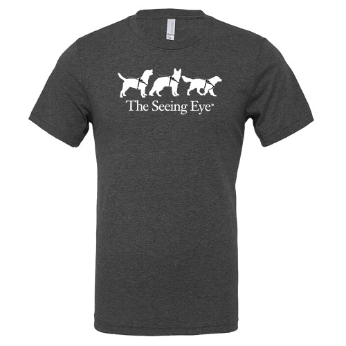 The Seeing Eye Bella + Canvas Dark Grey Heather CVC T Shirt