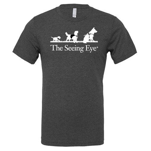 The Seeing Eye Bella + Canvas Dark Grey Heather CVC T Shirt