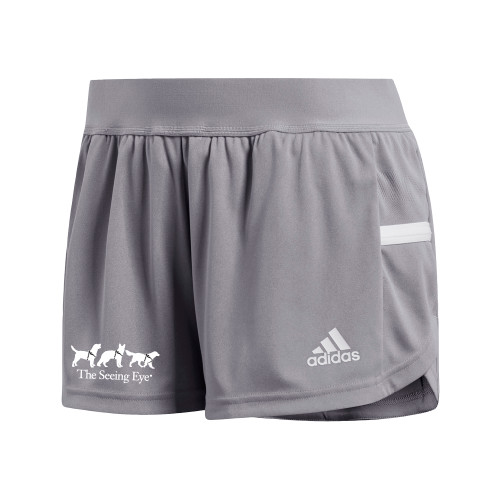  Adidas Womens Grey Split Short - The Seeing Eye 3 Dogs in Harness Logo