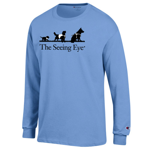 The Seeing Eye Champion Light Blue Long Sleeve T Shirt