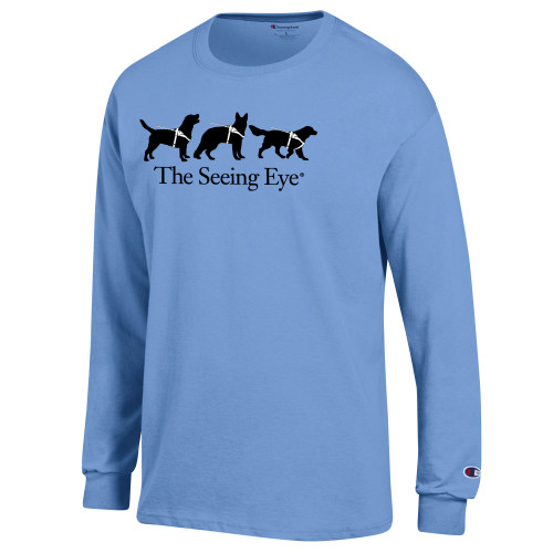 The Seeing Eye Champion Light Blue Long Sleeve T Shirt