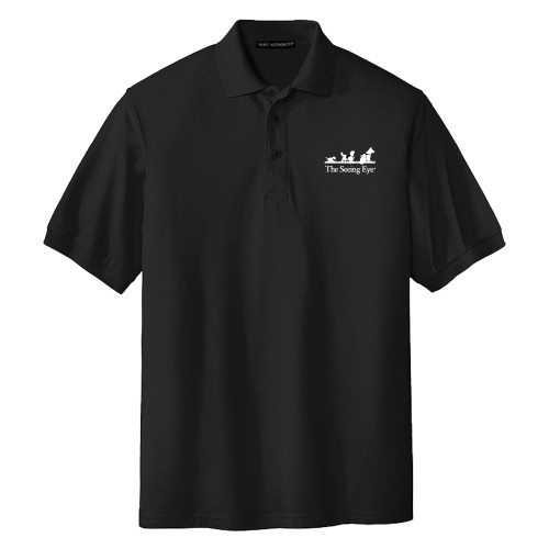 The Seeing Eye Extended Black Silk Touch Polo