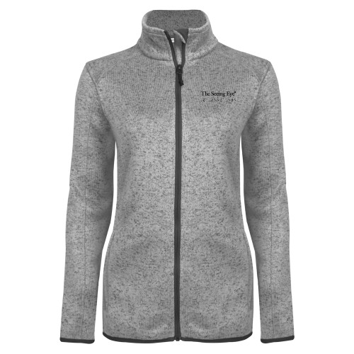 The Seeing Eye Womens Grey Heather Fleece Jack