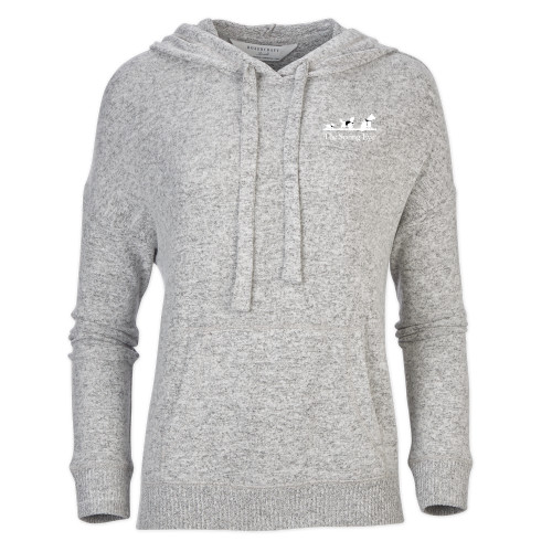  Boxercraft Womens Oxford Grey Heather Cuddle Soft Hoodie - The Seeing Eye pup2harness logo