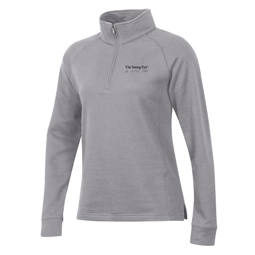 The Seeing Eye Gear Womens Oxford Heather 1/4 Zip-XS