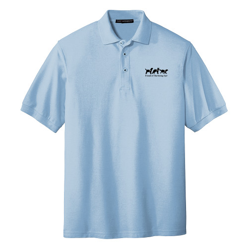 The Seeing Eye Light Blue Silk Touch Polo