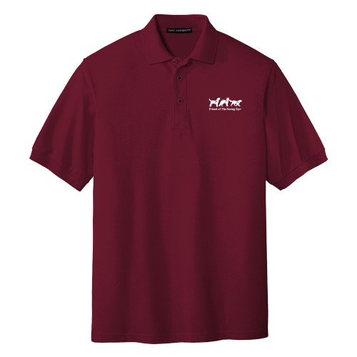 The Seeing Eye Burgundy Silk Touch Polo