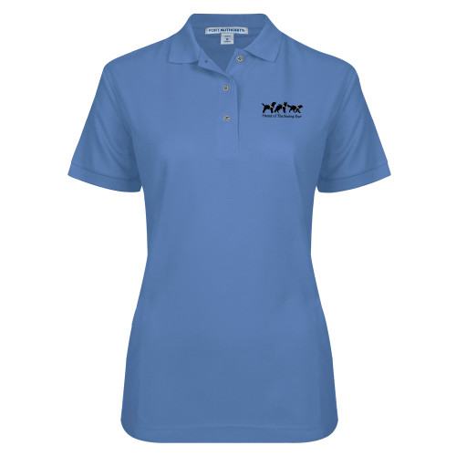 The Seeing Eye Womens Silk Touch Ultramarine Blue Pique Polo