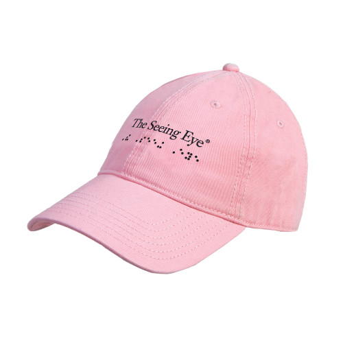 The Seeing Eye Pink Unstructured Adjustable Low Profile Cap