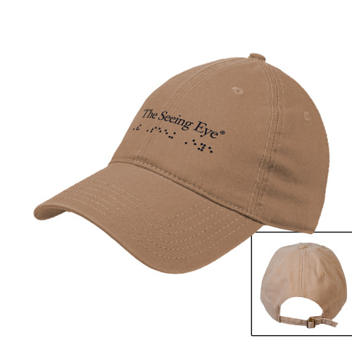 The Seeing Eye Khaki Unstructured Adjustable Low Profile Hat