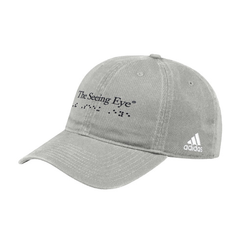 The Seeing Eye Adidas Ice Grey Adjustable Washed Slouch Hat