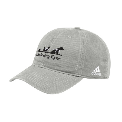 The Seeing Eye Adidas Ice Grey Adjustable Washed Slouch Hat