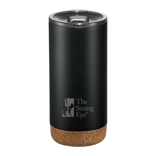  Valhalla Vacuum Insulated Black Tumbler 16oz - The Seeing Eye Logo Engraved