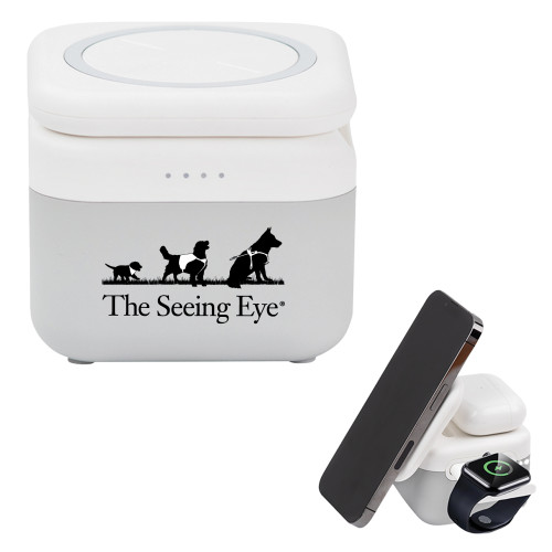 3 in 1 Mag Max Modularized Wireless Charger - The Seeing Eye pup2harness logo