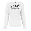 Thumbnail image for  Womens White Long Sleeve Hooded Tee